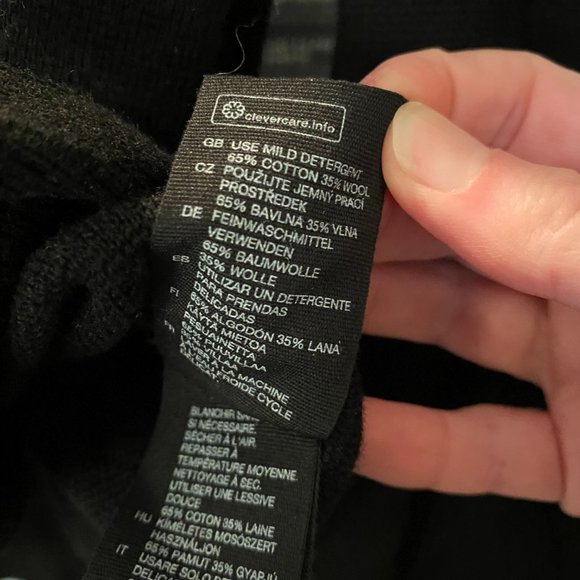 & Other Stories Mock Neck Cropped Sweater Black - Picture 5 of 7